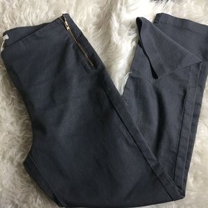 H&M ankle cropped skinny pant grey SZ 12
